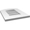 Ekena Millwork Arch Top Surface Mount PVC Gable Vent: Functional, w/ 3-1/2"W x 1"P Standard Frame, 14"W x 18"H GVPAR14X1801SF - alternate 2